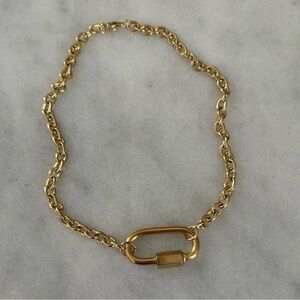 Gold Chain Chunky Choker Necklace Brand New